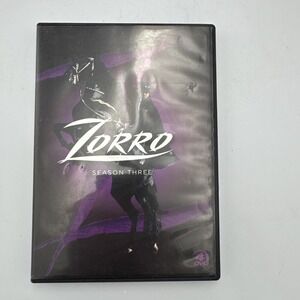 Zorro: Season 3 (DVD 4-Disc Set)  A&E TV Series  RARE
